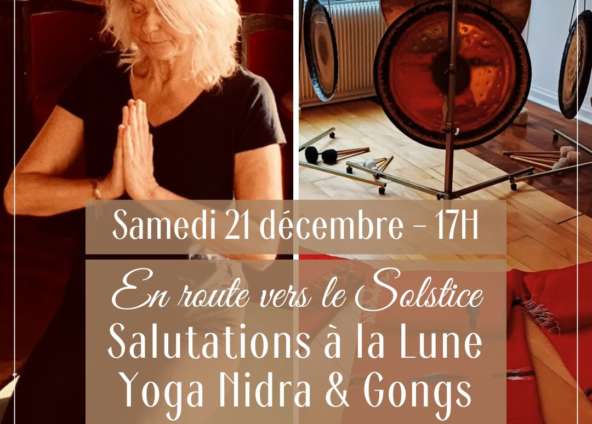 Salutation, gong , yoga nidra le solstice d hiver au SAMASTHITI Studio