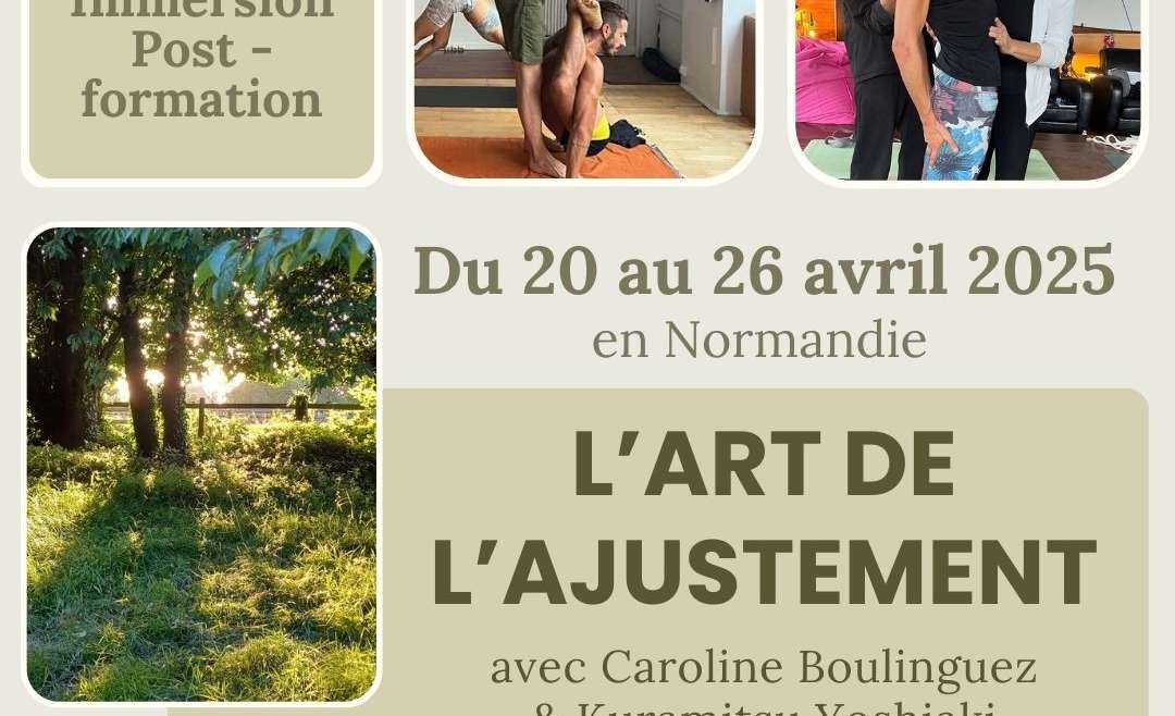 [AVRIL 2025] 50H L’Art de l’Ajustement en Normandie